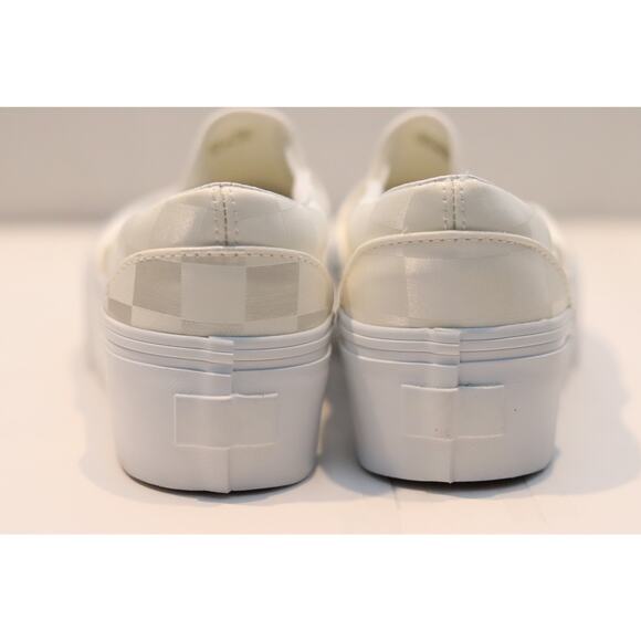 Vans Classic Slip-On Stackform Satin Checkerboard Sz 6 - Picture 4 of 8